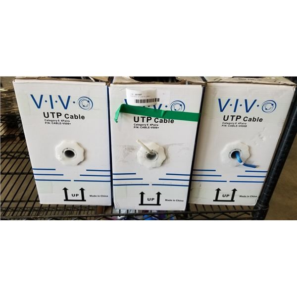 3 BOXES OF CAT 6 CABLE