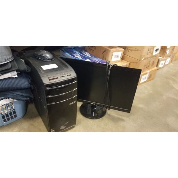 ASUS ESSENTIO SERIES DESKTOP COMPUTER WITH WINDOWS 10 UPDATES, RESET AND READY TO USE WITH MONITOR A