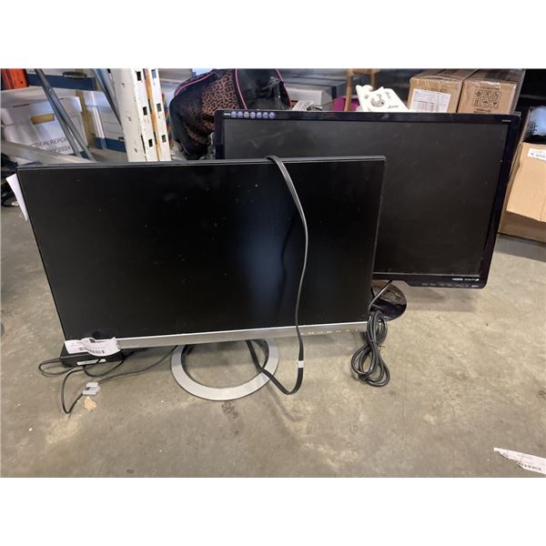 BENQ AND ASUS COMPUTER MONITORS - WORKING