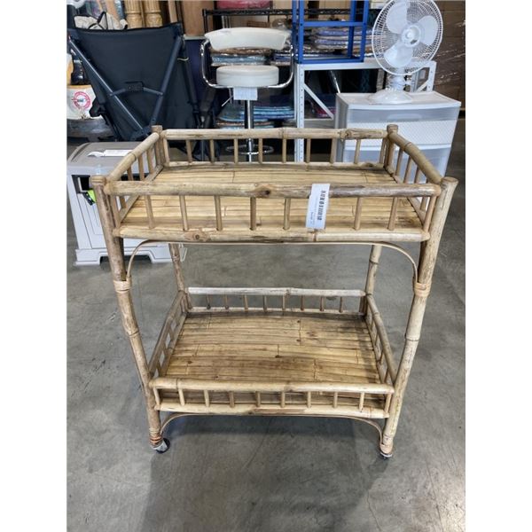 BAMBOO ROLLING SHELF UNIT
