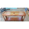 Image 3 : 2 GLASS TOP ENDTABLES AND SOFA TABLE