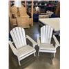 Image 1 : PAIR OF AS NEW HAMPTON BAY ADIRONDAK CHAIRS