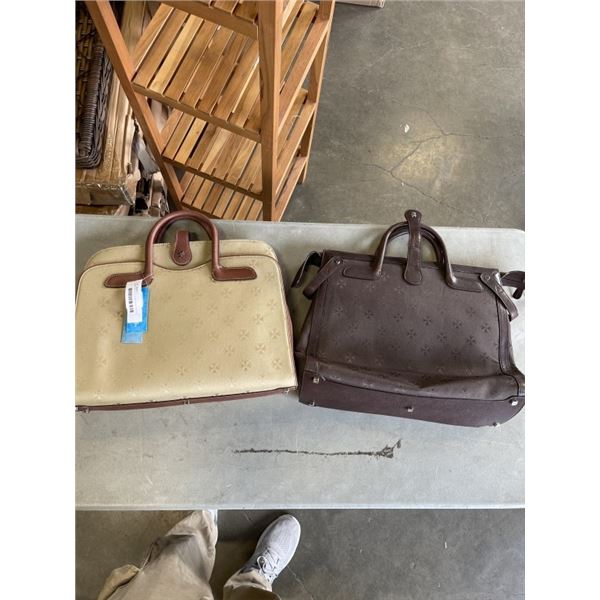 2 NEW MOONSUS SIGNATURE EXECUTIVE SATCHEL AND TRAVEL COMMUTER BRIEFCASES
