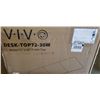 Image 3 : VIVO WHITE 71 X 30 ELECTRIC SIT TO STAND DESK WITH GRAY SINGLE MOTOR DESK FRAME