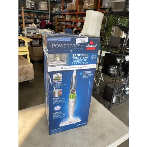 BISSELL POWER FRESH DELUXE STEAM MOP - TESTED WORKING, RETAIL $159