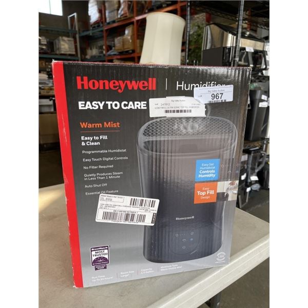 HONEYWELL ULTRA SONIC TOP FILL HUMIDIFIER - TESTED WORKING, RETAIL $109