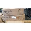 Image 2 : VIVO DOUBLE MONITOR DESK MOUNT, KEYBOARD TRAY AND  SINGLE MONITOR DESK MOUNT, AND SINGLE MONITOR ADJ