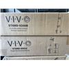 Image 2 : VIVO DOUBLE MONITOR DESK MOUNT, KEYBOARD TRAY AND  SINGLE MONITOR DESK MOUNT, AND SINGLE MONITOR ADJ