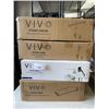 Image 1 : VIVO DOUBLE MONITOR DESK MOUNT, KEYBOARD TRAY AND  SINGLE MONITOR DESK MOUNT, AND SINGLE MONITOR ADJ
