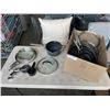 Image 1 : BOX OF ASSORTED COOKWARE - NINJA, BLUE DIAMOND, ETC