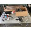 Image 1 : BOX OF ELECTRONICS INCLUDES 2 HARD DRIVES AND iPOD