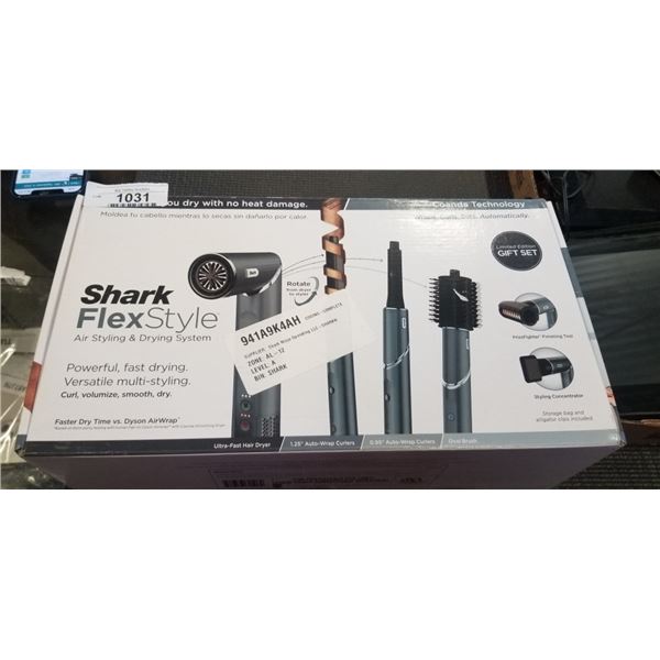 SHARK FLEXSTYLE FRIZZ FIGHTER FINISHING TOOL LIMITED EDITION GIFT SET - TESTED WORKING, RETAIL $399