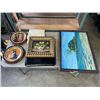 Image 1 : 2 ARTWORKS, COLLECTOR PLATE, LEATHER FOLIO