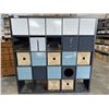 Image 1 : LARGE IKEA CUBICLE SHELVING UNIT WITH STORAGE BOXES, BASKETS ETC