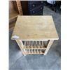 Image 4 : BUTCHER BLOCK ROLLING KITCHEN ISLAND