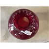 Image 2 : RED GLASS OIL LANTER SHADE 9-3/4 OPEN