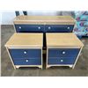 Image 1 : TWO TONE DRESSER AND MATCHING NIGHTSTANDS