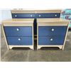 Image 2 : TWO TONE DRESSER AND MATCHING NIGHTSTANDS