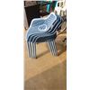 Image 2 : 4 BLUE TUB STYLE PATIO CHAIRS