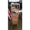Image 1 : SQUARE 5 TIER WOODEN SHELF