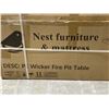 Image 12 : BRAND NEW PATIO FIRE PIT, TEMPERED GLASS TOP COMPLETE WITH COVER, WIND GUARD, ROCKS, AND NATURAL GAS