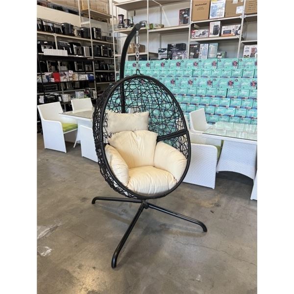 BRAND NEW PREMIUM EGG SWING CHAIR, RETAIL $699