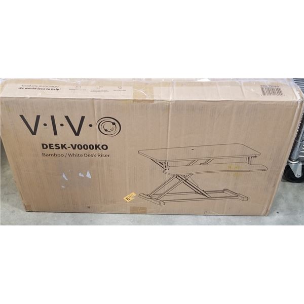 VIVO BAMBOO / WHITE DESK RISER