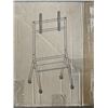 Image 2 : VIVO HEAVY DUTY ROLLING STUDIO TV CART WITH WOODEN SHELF