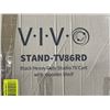 Image 3 : VIVO HEAVY DUTY ROLLING STUDIO TV CART WITH WOODEN SHELF