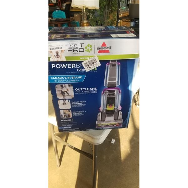BISSELL POWERBRUSH TURBO PET PRO LIGHTWEIGHT CARPET DEEP CLEANER - TESTED WORKING, RETAIL $249