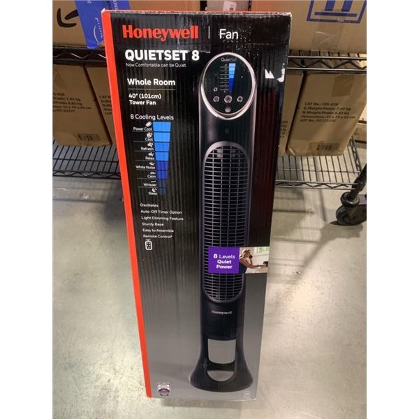 HONEYWELL 40" QUIET SET OSCILLATING TOWER FAN - TESTED WORKING, RETAIL $217