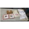 Image 1 : NEW FLANNEL BABY WIPES, 2 PACKS OF 15, 4 NEW SETS OF 4 BABY BURP BIBS, AND 5 NEW MARIO KIDS GROWTH C