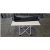 Image 1 : NEW WHITE FOLDING CAMP TABLE 27X18 INCH
