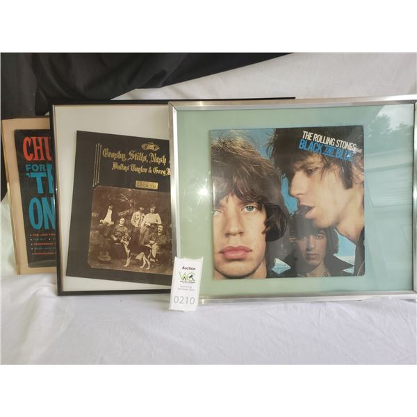 Framed Record Covers A