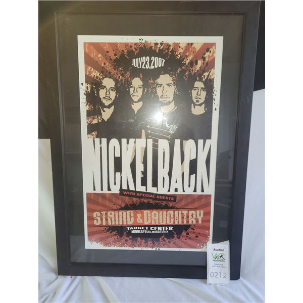 Framed Nickleback Poster A