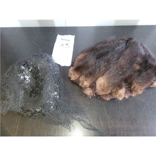 Mink Hat and Fascinator A