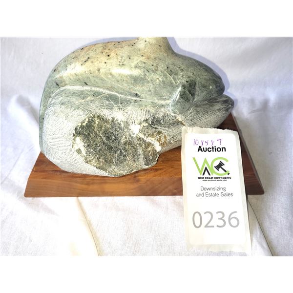 Carved Stone Whale A