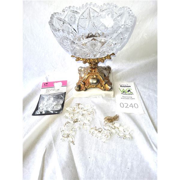 Vintage Cut Glass Bowl A