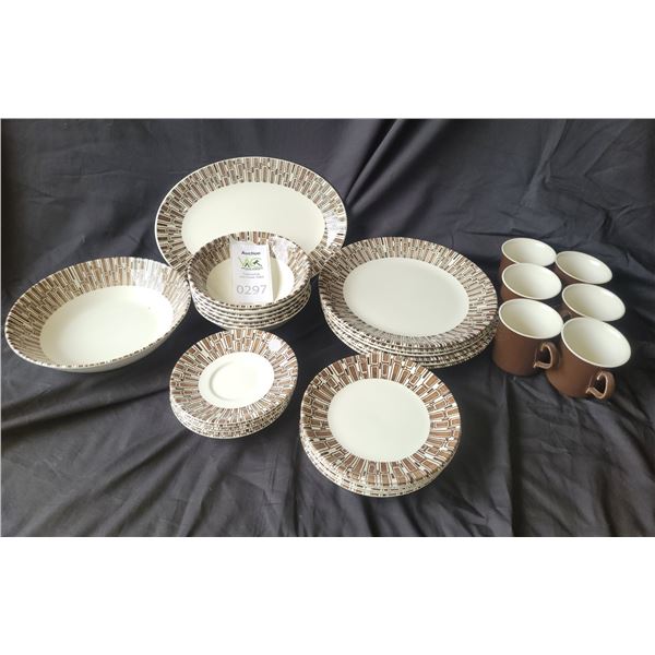 Ridgeway 'Espresso' Ironstone Setting For 6 A