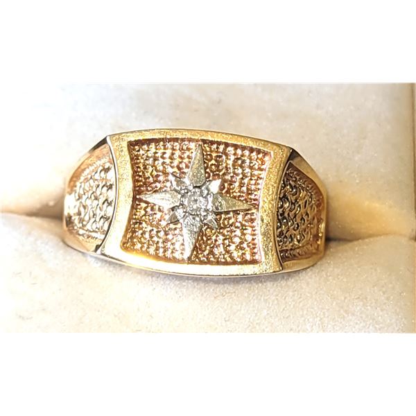 10 & 14 K Men's Gold Ring A