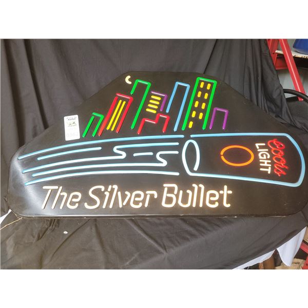 Coors The Silver Bullet Sign C