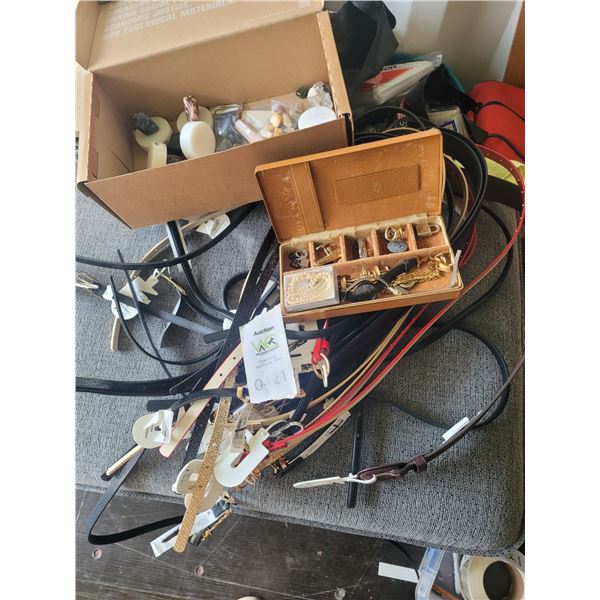 New Belts, Costume Jewelry & More B