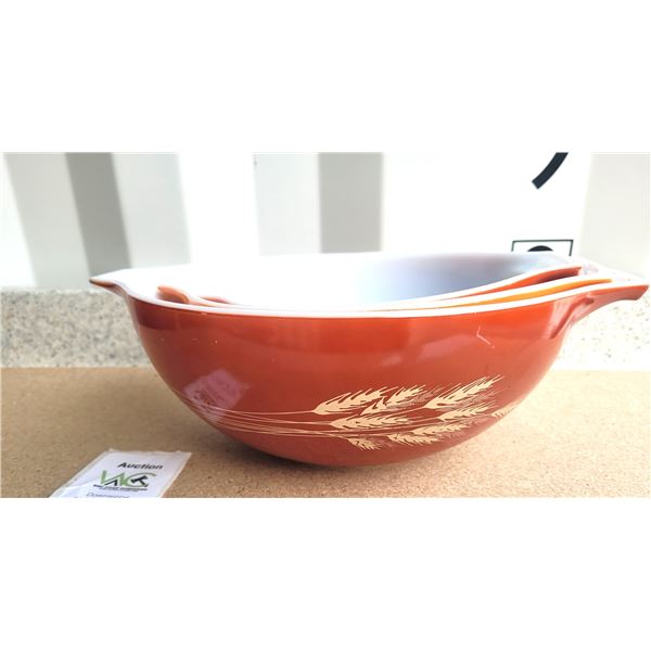 Vintage Pyrex Autumn Harvest Cinderella Bowls A