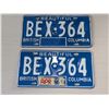 Image 1 : BC 1986 BC License Plate