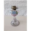 Image 1 : ANTIQUE W.B.G. Corp Eldorado hand-painted glass oil lamp,
