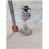 Image 3 : ANTIQUE W.B.G. Corp Eldorado hand-painted glass oil lamp,