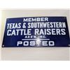 Image 1 : TEXAS & SOUTHWESTERN Cattle Raiser Ass'n. Inc. sign