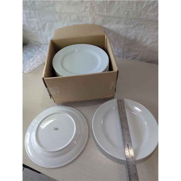 NORITAKE 10.5" White Dinner plates