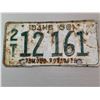 Image 1 : 1958 IDAHO License Plate
