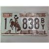 Image 1 : 1980 WYOMING License Plate